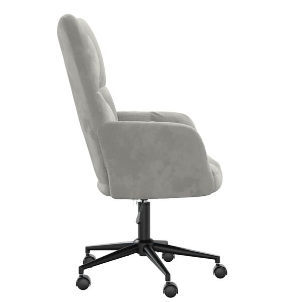 vidaXL Sillón de relax de terciopelo gris claro