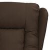 vidaXL Sill&oacute;n reclinable de cuero sint&eacute;tico marr&oacute;n