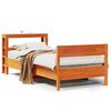 vidaXL Cama sin colch&oacute;n madera maciza de pino marr&oacute;n cera 100x200 cm