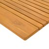 vidaXL Alfombrilla de ba&ntilde;o Liso Marr&oacute;n 59 x 40 cm Madera