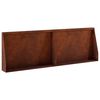 vidaXL Muro de Contenci&oacute;n 2 uds. 60 x 12 x 40 cm Acero oxidado Oxidado