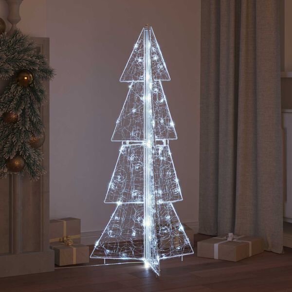 vidaXL &Aacute;rbol de Navidad con 100 LED Fr&iacute;o 120 cm Acr&iacute;lico