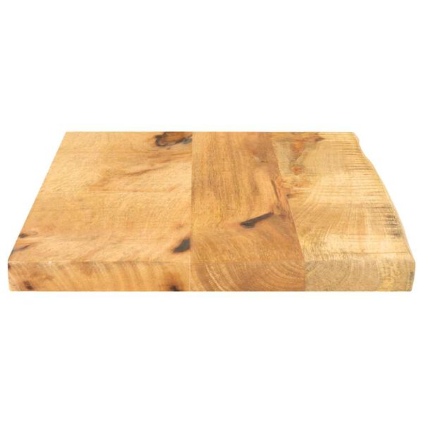 vidaXL Tablero de mesa borde natural madera maciza mango 50x40x2,5 cm
