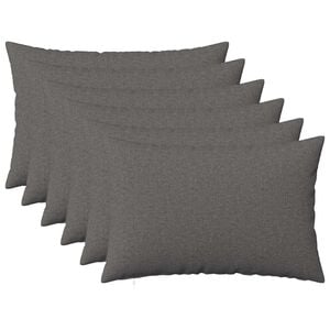 vidaXL Coj&iacute;n con almohada HEERLEN 6 uds. Gris Claro Tela