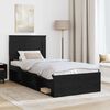 vidaXL Estructura de cama Negro 90 x 190 cm Madera de pino macizo
