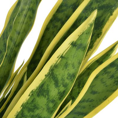 vidaXL Planta sansevieria artificial con macetero 65 cm verde