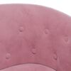 vidaXL Sill&oacute;n de terciopelo rosa