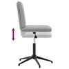 vidaXL Sillas de comedor giratorias 6 uds terciopelo gris claro