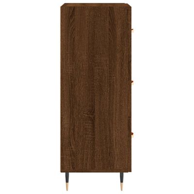 vidaXL Aparador madera de ingeniería marrón roble 34,5x34x90 cm