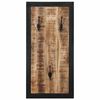 vidaXL Perchero madera maciza de mango rugosa 40x2x80 cm
