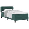 vidaXL Cama tipo Box Spring Verde oscuro 100 x 200 cm Terciopelo