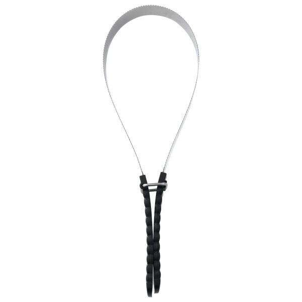 vidaXL Cuchilla de doble cara para caballos acero inoxidable plateado