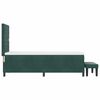 vidaXL Cama tipo Box Spring Verde oscuro 80 x 200 cm Terciopelo