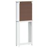 vidaXL Mueble para inodoro BERG madera maciza blanco 60x27x164,5 cm