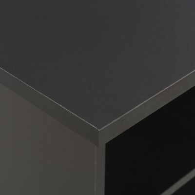 vidaXL Mesa de bar color negro 60x60x110 cm
