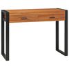 vidaXL Escritorio con 2 cajones madera de teca 100x40x75 cm