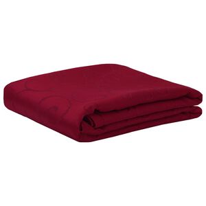 vidaXL Tela para Mesa Ovalado Rojo vino 160 x 220 cm