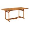 vidaXL Mesa de comedor jard&iacute;n 180x90x75 cm madera maciza de acacia