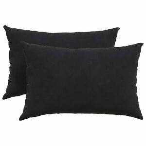 vidaXL Cojines de sof&aacute; 2 pcs Negro 60 x 40 cm Tela de pana
