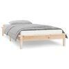 vidaXL Estructura de cama con LED madera maciza 90x190 cm