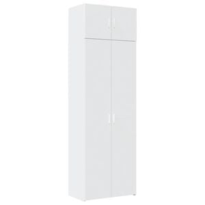 vidaXL Armario de madera de ingenier&iacute;a blanco 70x42,5x225 cm
