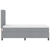 vidaXL Cama tipo Box Spring con colch&oacute;n Gris Claro 80 x 200 cm tela