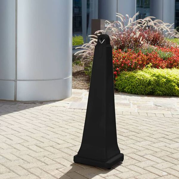 Rubbermaid Cenicero de exterior negro