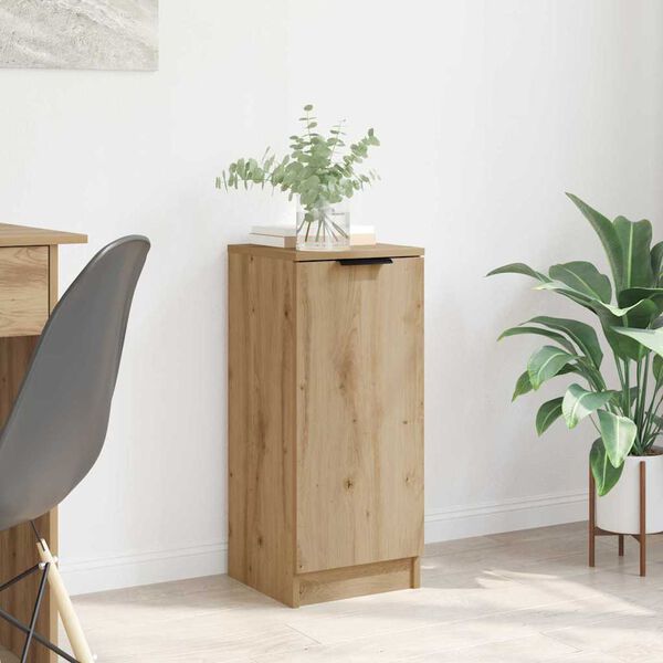 vidaXL Aparador Roble artesanal 30 x 30 x 70 cm Madera de ingenier&iacute;a