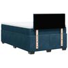 vidaXL Cama box spring con colch&oacute;n terciopelo azul 120x200 cm