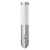 vidaXL Aplique de exterior con sensor, resistente al agua, RVS