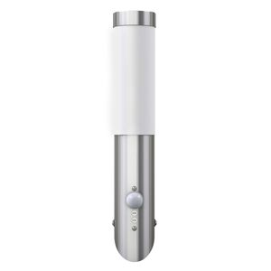 vidaXL Aplique de exterior con sensor, resistente al agua, RVS