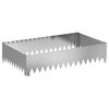 vidaXL Borde de C&eacute;sped 100 x 60 x 20 cm Acero Plateado