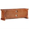 vidaXL Mueble de TV con puertas madera maciza de acacia 112x30x40 cm