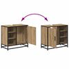 vidaXL Juego de muebles de ba&ntilde;o con estante 2 pcs Roble artesanal