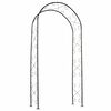 Nature Arco de jard&iacute;n de metal negro 100x37x230 cm