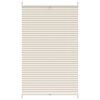 vidaXL Estor plisado color crema 90x100 cm