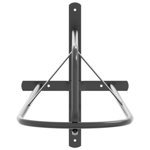 vidaXL Soporte de silla de montura de pared hierro negro
