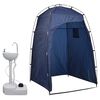 vidaXL Lavabo port&aacute;til para camping con tienda de campa&ntilde;a 20 L