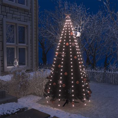 vidaXL Red de luces de árbol de Navidad con 250 LEDs 250 cm