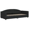 vidaXL Sof&aacute; cama nido con cajones tela negro 90x190 cm