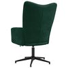 vidaXL Sill&oacute;n de relax de terciopelo verde oscuro