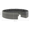 vidaXL Set de muebles de jard&iacute;n 10 pzas y cojines rat&aacute;n sint&eacute;tico gris