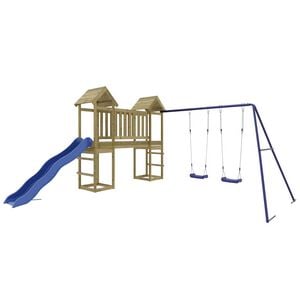 vidaXL Parque infantil de exterior madera de pino impregnada