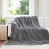vidaXL Mantitas de Sof&aacute; 6 pcs Gris oscuro 240 x 220 cm Lana