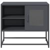 vidaXL Mueble para TV de acero gris antracita 68x39x60,5 cm