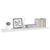 vidaXL Estante flotante de pared blanco brillante MDF 120x23,5x3,8 cm
