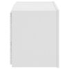 vidaXL Mueble de TV de pared con luces LED blanco 60x35x41 cm