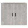 vidaXL Aparador de madera contrachapada gris hormig&oacute;n 80x33x70 cm