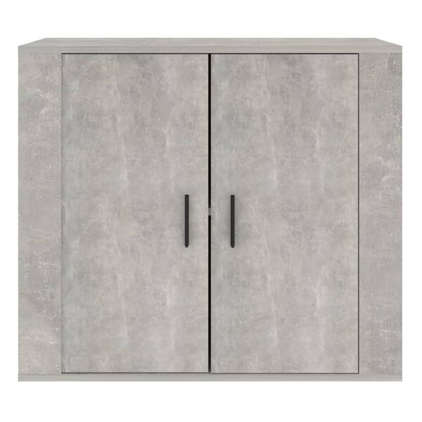 vidaXL Aparador de madera contrachapada gris hormig&oacute;n 80x33x70 cm