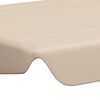 vidaXL Dosel de repuesto columpio de jard&iacute;n beige 150/130x105/70 cm